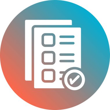 Liste vektör simgesini kontrol et