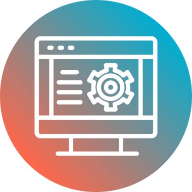 Vektör ayarı Simge illüstrasyonu