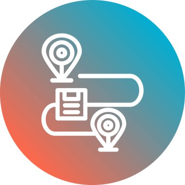 Vektör konumu simge illüstrasyonu