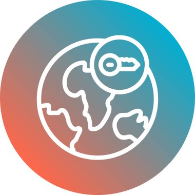 Bir dünya haritasının vektör illüstrasyonu