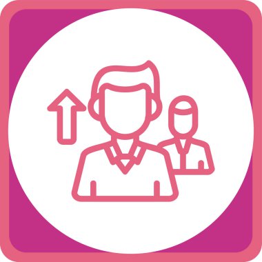 İş adamı ikonu. vektör illüstrasyonu