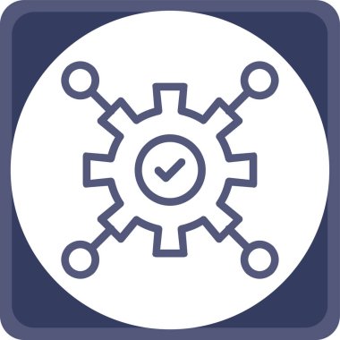 Dişliler. Web simgesi basit tasarım