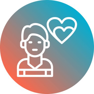 Adam avatar ikonu. vektör illüstrasyonu