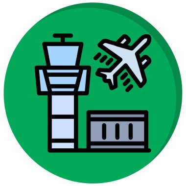 vektördeki uçuş simgesi, basit vektör