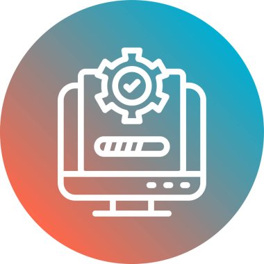 seo modern simgesinin vektör illüstrasyonu