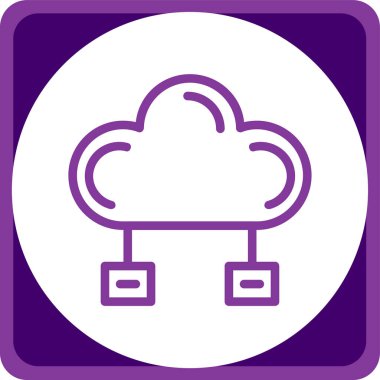 Moda tarzı izole edilmiş arkaplanda bulut depolama simgesi