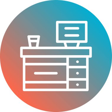 Modern simgenin vektör illüstrasyonu