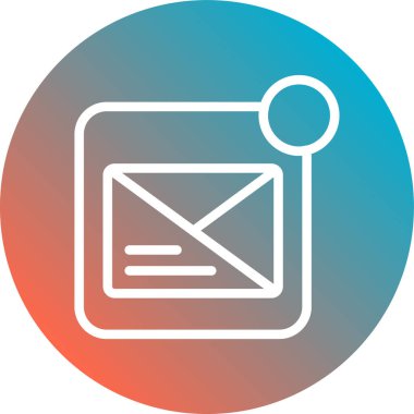 zarf simgesi vektör illüstrasyonu