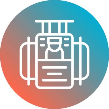 Bir gaz simgesinin vektör illüstrasyonu