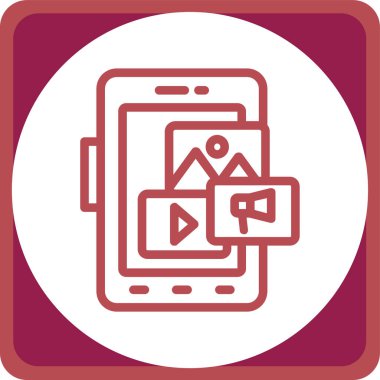 video kamera simgesi, vektör illüstrasyonu