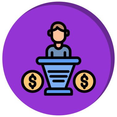 İş. Web simgesi basit illüstrasyon