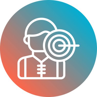 Maskeli bir adamın vektör çizimi