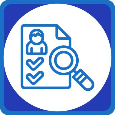 Bir belge simgesinin vektör illüstrasyonu