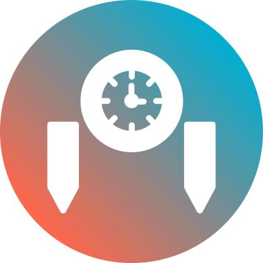 Vites düz simge vektör çizim