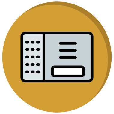 veri merkezi simgesi, basit vektör illüstrasyonu