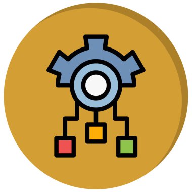 dişli simgesi vektör illüstrasyonu