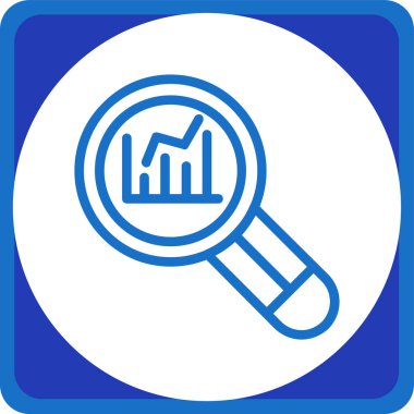 analiz simgesi, basit vektör illüstrasyonu