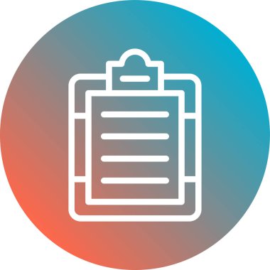 Belge simgesinin vektör illüstrasyonu