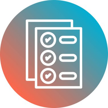 Belge simgesinin vektör illüstrasyonu