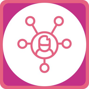 Bir web simgesinin vektör illüstrasyonu