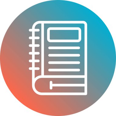 kitap simgesi vektör illüstrasyonu