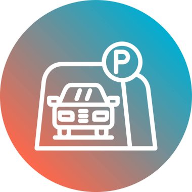 park vektörü simgesi modern basit illüstrasyon