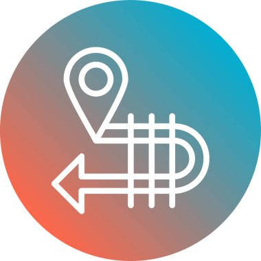 harita pin ikonu vektör illüstrasyonu