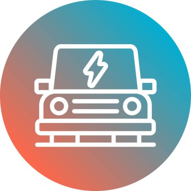 elektrik pil ikonu vektör illüstrasyonu