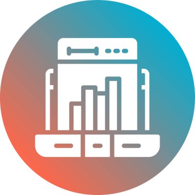 İş haritası vektör simgesi. düz tasarım biçimi