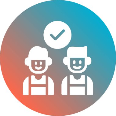 İnsan simgesinin vektör illüstrasyonu