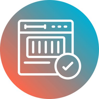 Kontrol listesi simgesi soyut arkaplanda izole edildi