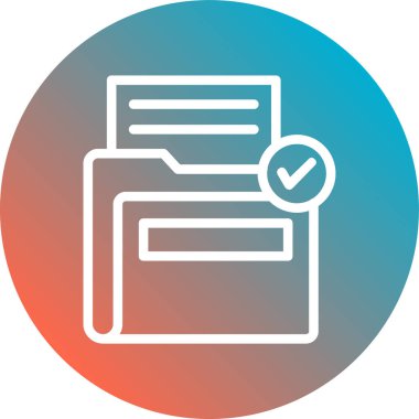 vektör simgesini kontrol et modern basit illüstrasyon, kişisel denetim