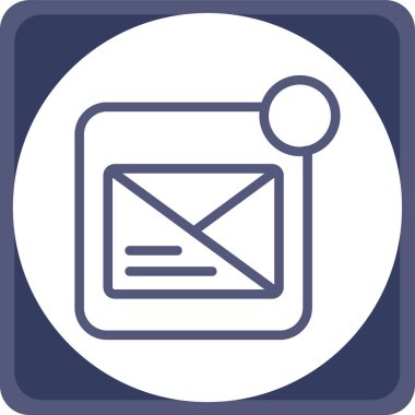 ileti ikonu vektör illüstrasyonu