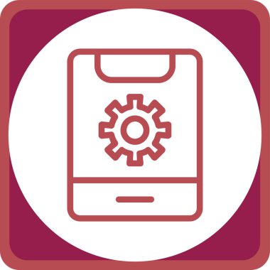 Ayarlama. Web simgesi basit illüstrasyon