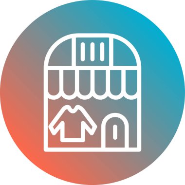 Vektör illüstrasyonu, bina simgesi