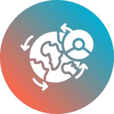 Küresel ısınmanın vektör çizimi