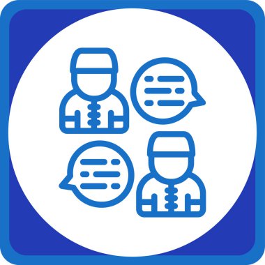 Sohbet simgesi vektör illüstrasyonu