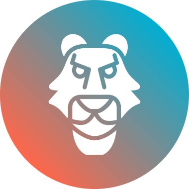 Aslan logosu şablonu. vektör illüstrasyonu