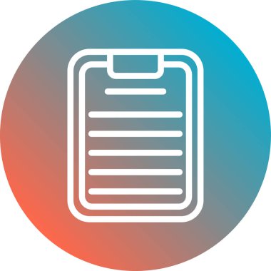 Belge simgesinin vektör illüstrasyonu