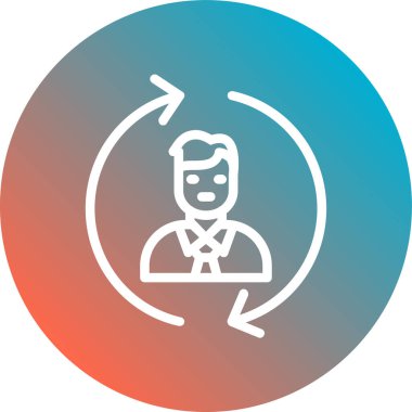 Seo modern simgesinin vektör illüstrasyonu, basit