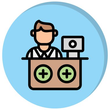 Doktor Simge vektör illüstrasyonu