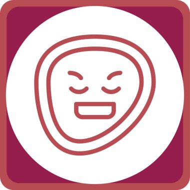 maske simgesi vektör illüstrasyonu