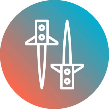 Modern simgenin vektör illüstrasyonu