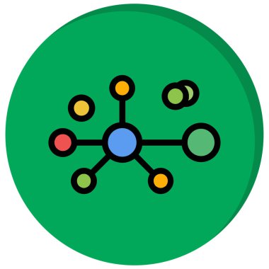 ağ bağlantı vektörü simgesi.