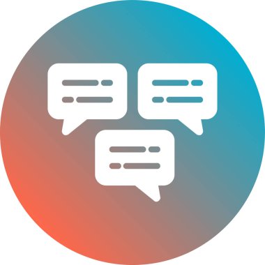 Konuşma baloncukları. Basit illüstrasyon