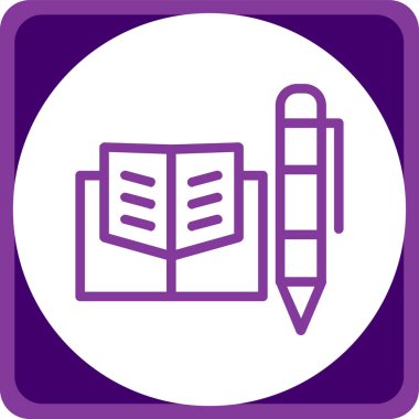 Kitap. Web simgesi basit tasarım