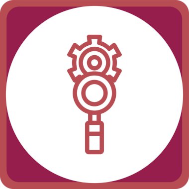 Teçhizat Web simgesi basit illüstrasyon