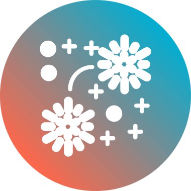 beyaz arkaplanda kar tanesi simgesi, illüstrasyon, vektör