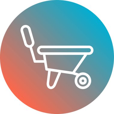 Sepeti düz vektör simgesi