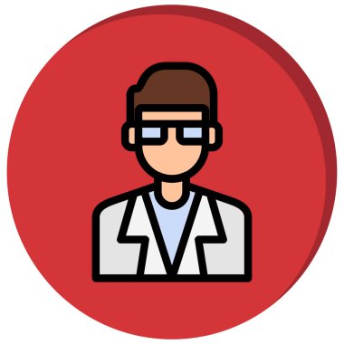 Stesteskop simgesi olan avatar doktoru